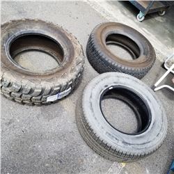 3 NEW TIRES - KUMHO ROAD VENTURE MT 35 x 12.5 R18, NOKIAN HAKKAPELIITIA 265/70 R17, AND GOODYEAR 265