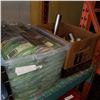 Image 1 : LOT OF HEAT EXCHANGERS AND TOTE OF ENVIRO TILE STRAIGHT EDGE BORDERS