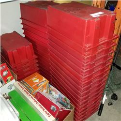 30 RED PARTS BINS