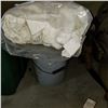 Image 1 : BUCKET OF HYDRAULIC OIL AND BAG OF SHOP RAGS