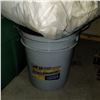 Image 2 : BUCKET OF HYDRAULIC OIL AND BAG OF SHOP RAGS