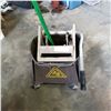 Image 2 : BROWN COMMERCIAL MOP BUCKET AND RINGER W/ MOP