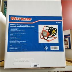 NEW WESTWARD HALOGEN TASK LIGHT W/ EXTENTION CORD REEL