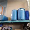 Image 1 : 6 BLUE PLASTIC DRUMS