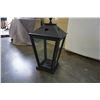 Image 2 : 28" LARGE WOOD AND GLASS LANTERN