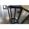 Image 3 : 28" LARGE WOOD AND GLASS LANTERN