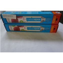 2 NEW SEALED SODASTREAM CO2 CARBONATING CANISTERS EXP 2023