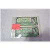 Image 1 : 2 1967 CENTENNIAL $1 BILLS