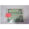 Image 3 : 2 1967 CENTENNIAL $1 BILLS