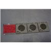 Image 1 : 3 CANADIAN SILVER 50c COINS 1951 1952 1953 .800 SILVER