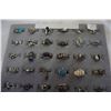Image 2 : TRAY OF 36 SILVER RINGS - ALL STAMPED 925 SILVER
