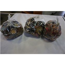 3 BAGS OF JEWELLERY