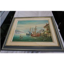 OIL SHIPS PAINTING