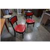Image 2 : 2 RED AND BLACK CHAIRS
