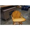 Image 2 : WOOD HIGH CHAIR