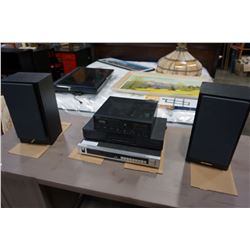 KENWOOD, INTERM, AND 1X1 STEREO COMPONENTS W/ PAIR OF GENEXA SPEAKERS - ALL WORKING