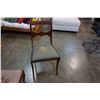 Image 2 : ANTIQUE DUNCAN PHYFE NEEDLE POINT SEAT CHAIR AND QUEEN ANNE NEEDLE POINT FOOT STOOL