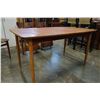 Image 3 : TEAK DINING TABLE W/ 5 CHAIRS