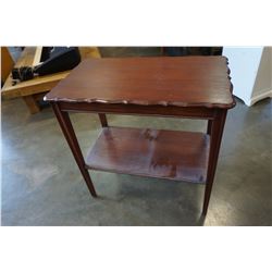 VINTAGE MAHOGANY 2 TIER END TABLE