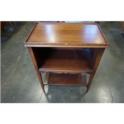 VINTAGE WALNUT TELEPHONE STAND