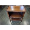 Image 1 : VINTAGE WALNUT TELEPHONE STAND