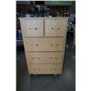 Image 1 : 5 DRAWER WOOD HIGHBOY CRAVED