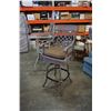 Image 7 : GLASS TOP BAR HEIGHT PATIO TABLE AND 2 PATIO STOOLS