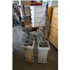 Image 1 : PAIR OF PLANTER STANDS W/ DECOR