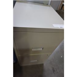 2 DRAWER METAL FILING CABINET
