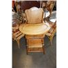 Image 2 : ANTIQUE WOODEN HIGH CHAIR