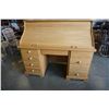 Image 1 : 3 PIECE SOLID WOOD ROLL TOP DESK