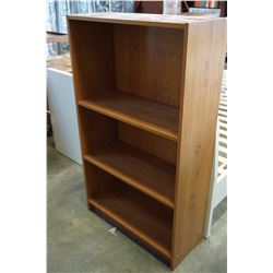 4FT MAPLE FINISH BOOKSHELF