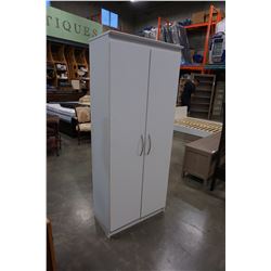 WHITE 2 DOOR 6FT PANTRY CUPBOARD