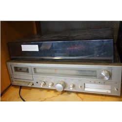 JC PENNY RADIO, 8-TRACK, CASSETTE PLAYER, AND TURNTABLE COMBO MODEL 683-1