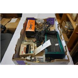 LOT OF MICROPHONES, HARMONICA, BAGPIPE VALVES, AND COLLECTIBLES
