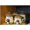Image 2 : VINTAGE 4 PIECE MUSHROOM CANISTER SET