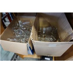2 BOXES OF WINE GLASSES
