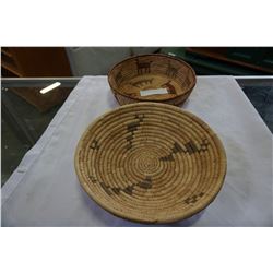 2 NATIVE WOVEN BOWLS