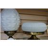 Image 2 : 2 RETRO 1960s LIGHT FIXTURES GEORGE NELSON GLASS