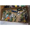 Image 2 : 2 TRAYS OF TOY CARS, PLANES, HELICOPTERS ETC. TONKA, LESNEY, HOTWHEELS, DIE CAST