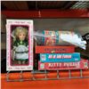 Image 1 : TWO SHIRLEY TEMPLE DOLLS AND LOT OF VINTAGE TOYS