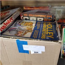 BOX OF ROAD AND TRACK MAGAZINES