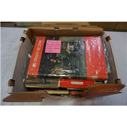 BOX OF SPORTS BOOKS, STANLEY CUP STORY, FACE OFF 75-76, ETC