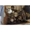 Image 2 : BASKET OF SILVER PLATE AND BBQ BASKET