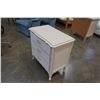 Image 2 : WHITE FRENCH PROVINCIAL 3 DRAWER DRESSER