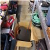 Image 1 : BOX OF EXTENSION CORDS, TOOL AND DRILL