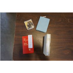3 VINTAGE NEW TESTAMENT AND PRAYER HYMNAL AND CASED ROSARY