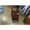 Image 1 : GLASS TOP 1 DRAWER CHAIR SIDE TABLE