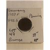 Image 1 : 1937F German 1 Pfennig Extra Fine Nice Early Coin