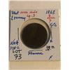 Image 1 : Rare Early 1863 3 OVER 7 Large 3 Great Britain 1/2 Penny Fine Grade